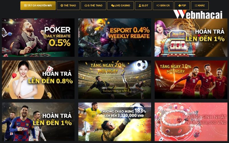 Giao diện web của nhà cái H3BET được đánh giá cao