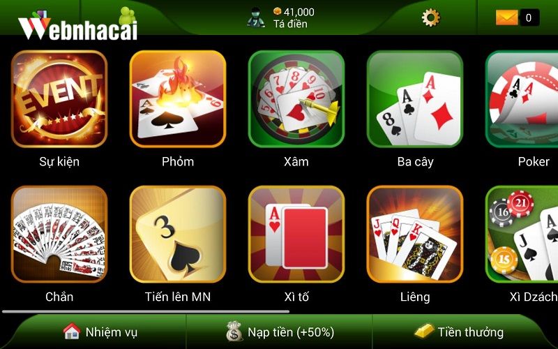 Thể loại game bài MANCLUB rất được yêu thích